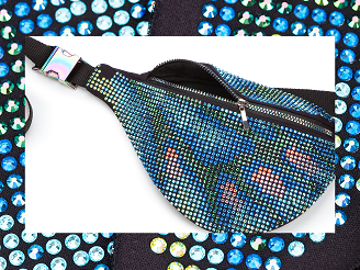 handbag with crystals