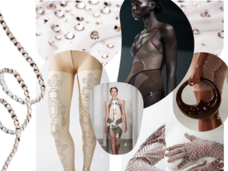 design and trend inspiration with nude pallette crystals