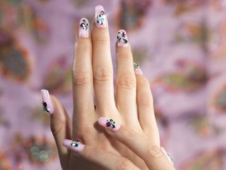 crystal nail art inspiration