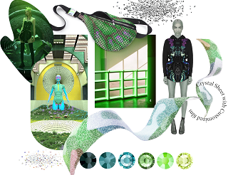 blue green crystals