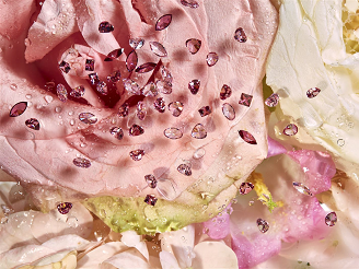 pink cubic zirconia, premanent color treatment