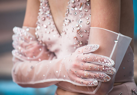 dress with crystals