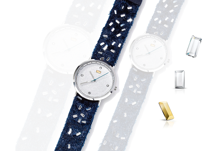 flatback crystals on watch