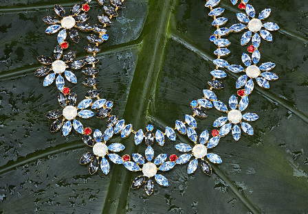 blue crystal necklace