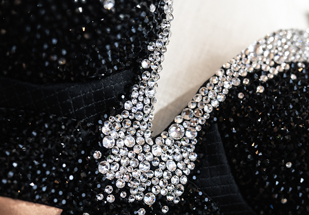 dress with crystals