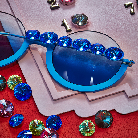 blue rivoli stones