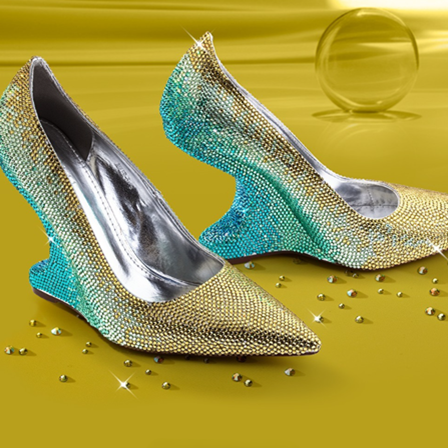crystalized shoes