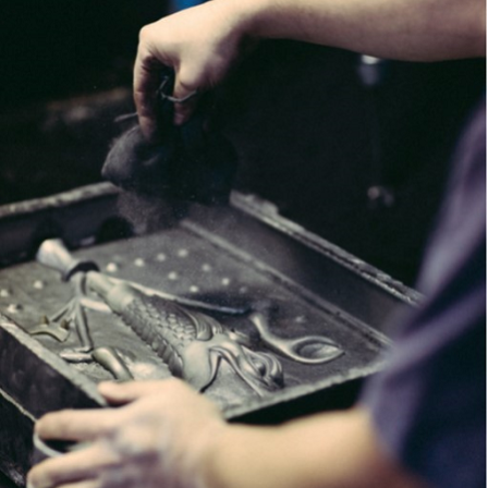 glasss makers with glass mold