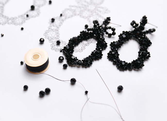 Baroque Beaded earrings