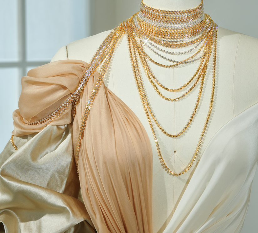 包边链，现代设计，尖底石美饰玛