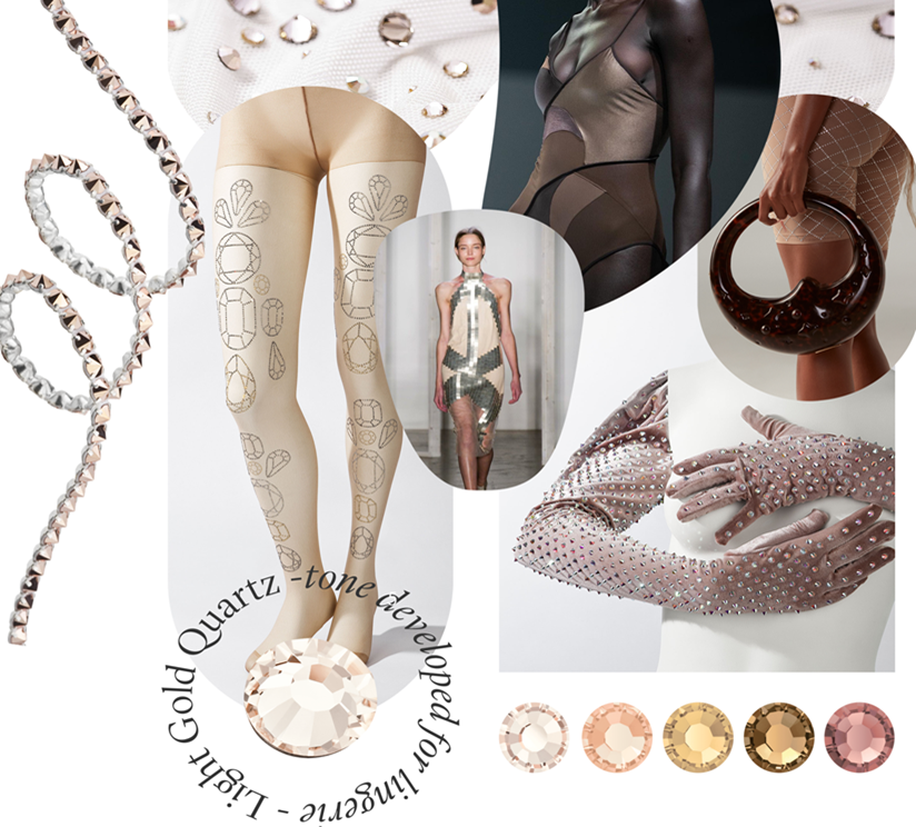 design and trend inspiration with nude pallette crystals
