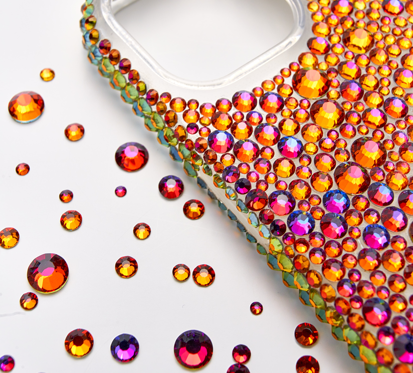 polychromatic coating crystal volcano