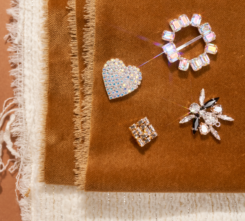 Preciosa’s new Crystal Brass Buttons