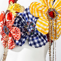 crystal stones in setting applied on fabrics 