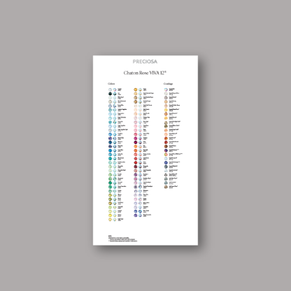 Color chart Chaton Rose VIVA12