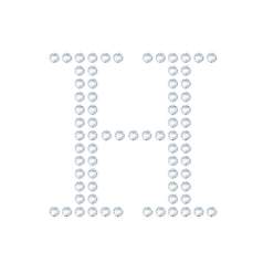 水晶烫贴 字母 H