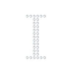 水晶烫贴 字母 I