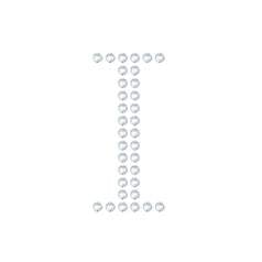 水晶烫贴 字母 I