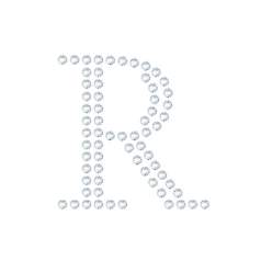 水晶烫贴 字母 R 水晶烫贴 字母 R