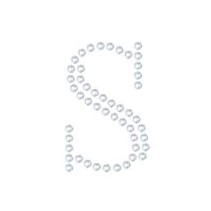 水晶烫贴 字母 S 水晶烫贴 字母 S