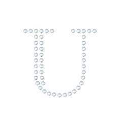 水晶烫贴 字母 U