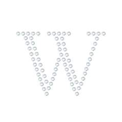 水晶烫贴 字母 W