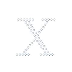 水晶烫贴 字母 X
