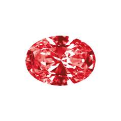 Synthetic Corundum Oval Diamond