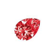 Synthetic Corundum Pear Diamond