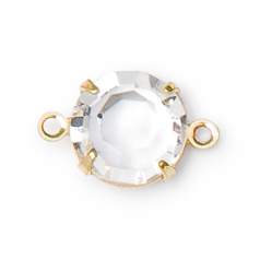 水晶片美饰玛双圈手缝爪杯，金杯