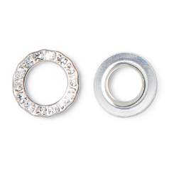 Strass Ring with Chatons MAXIMA, Silver cup Strass Ring with Chatons MAXIMA, Silver cup