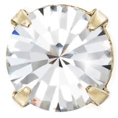 尖底石美饰玛珠宝爪杯，未经电镀