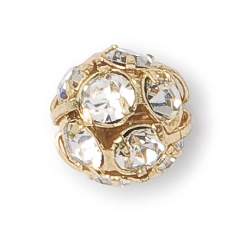 Ball Rondelle with Chatons MAXIMA, Raw cup