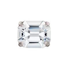 八角形美饰玛珠宝爪杯，银杯