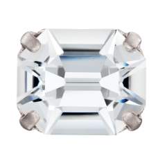 Octagon MAXIMA in Sew-On Cup, Silver Octagon MAXIMA in Sew-On Cup, Silver