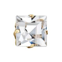 Square MAXIMA in Jewelry Cup, Raw Square MAXIMA in Jewelry Cup, Raw