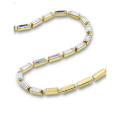 Cupchain with Baguettes MXM 7x3 mm - Gold cup Cupchain with Baguettes MXM 7x3 mm - Gold cup