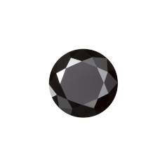 天然黑色尖晶石 圆形切割