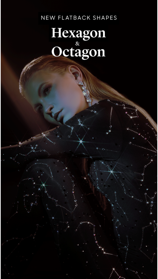 new flatback shapes Octagon and Hexagon