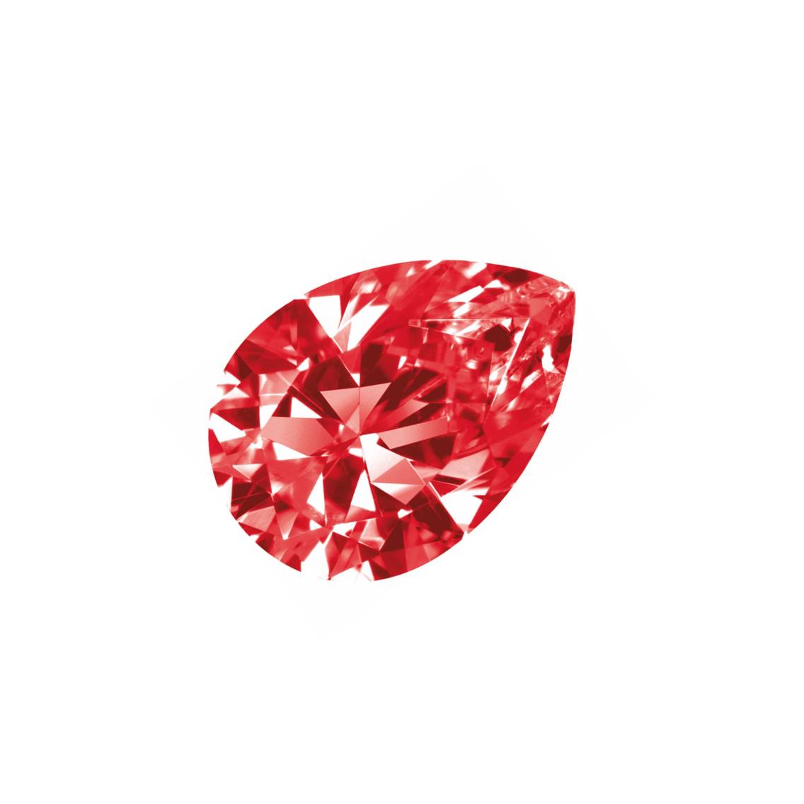 Synthetic Corundum Pear Diamond Preciosa Components