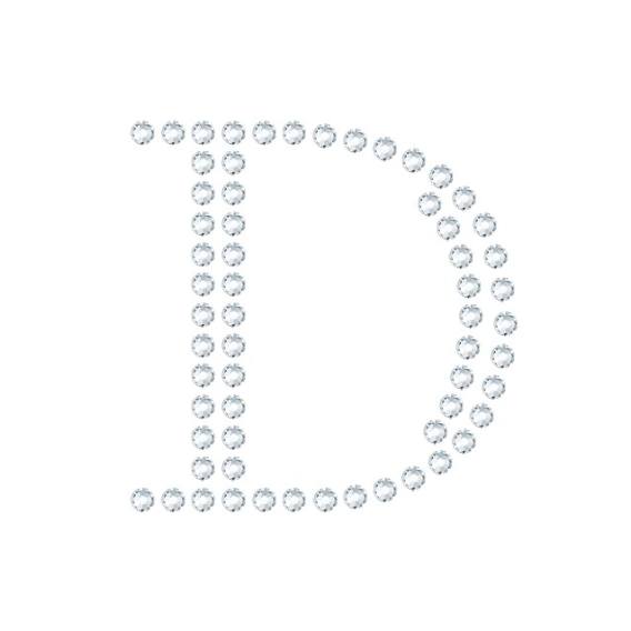 水晶烫贴 字母 D