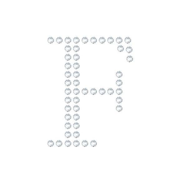 水晶烫贴 字母 F