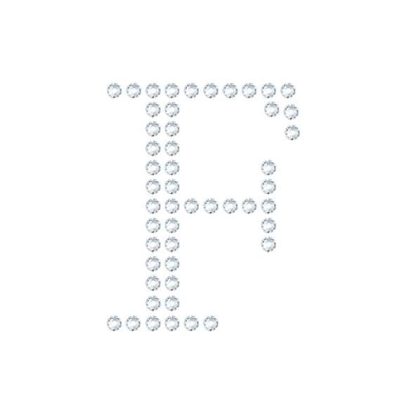 水晶烫贴 字母 F