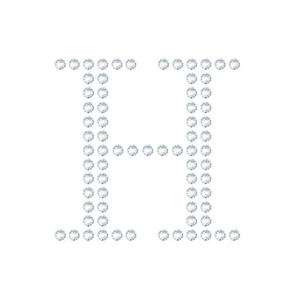水晶烫贴 字母 H