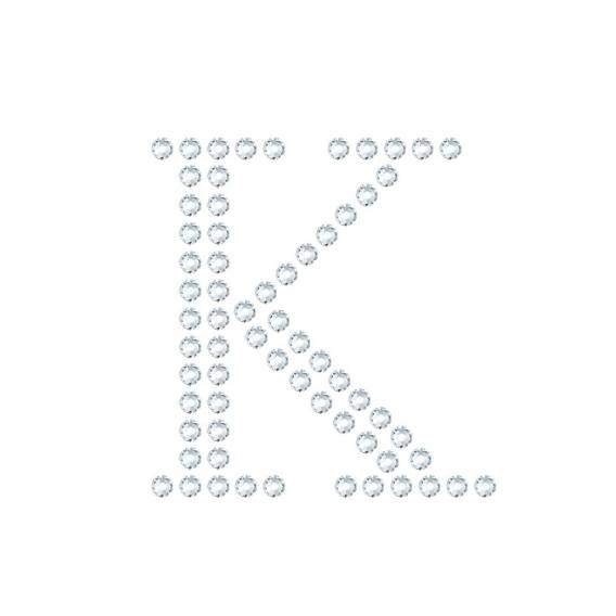 水晶烫贴 字母 K