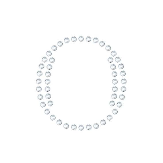 水晶烫贴 字母 O