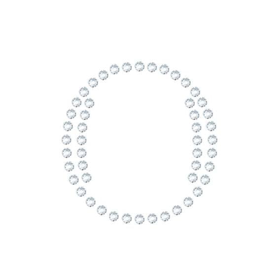水晶烫贴 字母 O