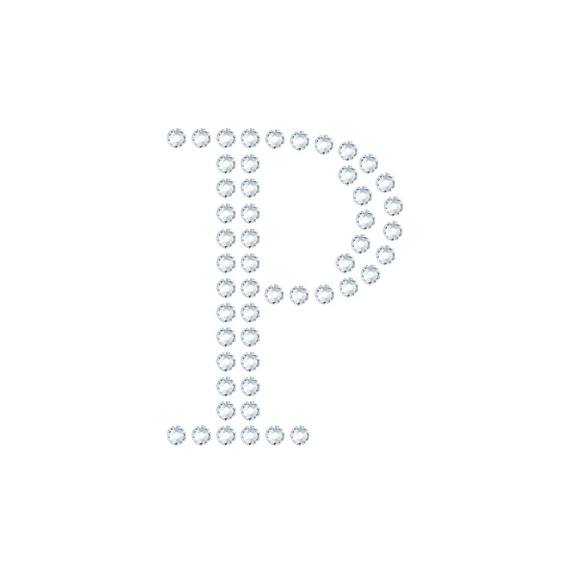 水晶烫贴 字母 P