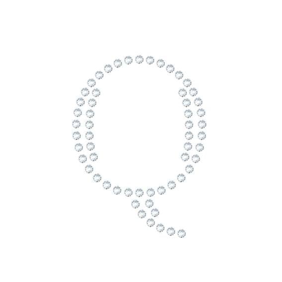 水晶烫贴 字母 Q