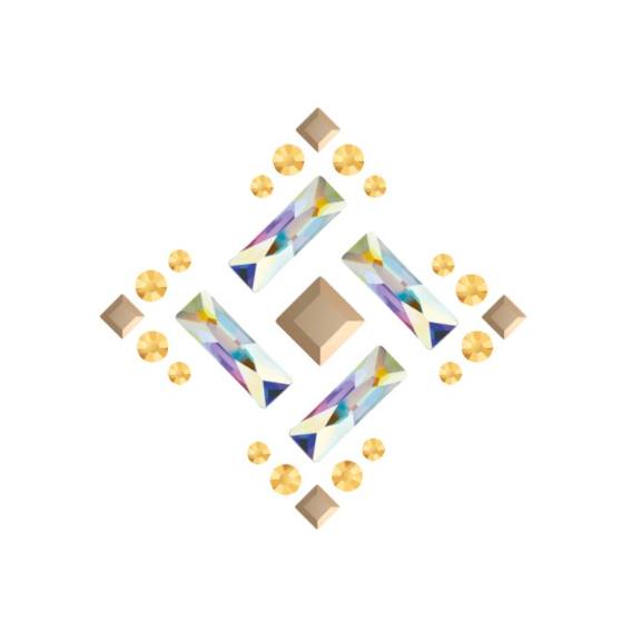 水晶烫贴 拼接方块